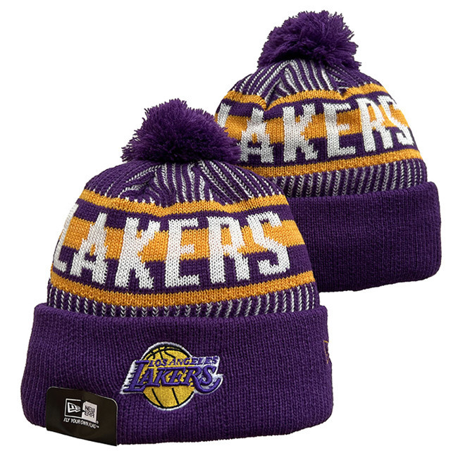 Los Angeles Lakers Knit Hats 0115